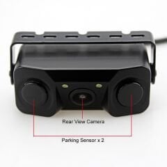 Gece Görüşlü Çift Sensörlü Geri Görüş Kamerası