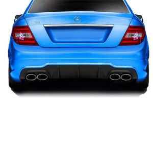 Mercedes W204 C Serisi Amg C63 2012 - 2014 Uyumlu Yedek Parça Difüzör Plastik Boyasız