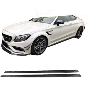 Mercedes W205 C Serisi Sedan Amg C63 2014 - 2021 Uyumlu Yedek Parça Marşpiyel Altı Lip Plastik Boyasız