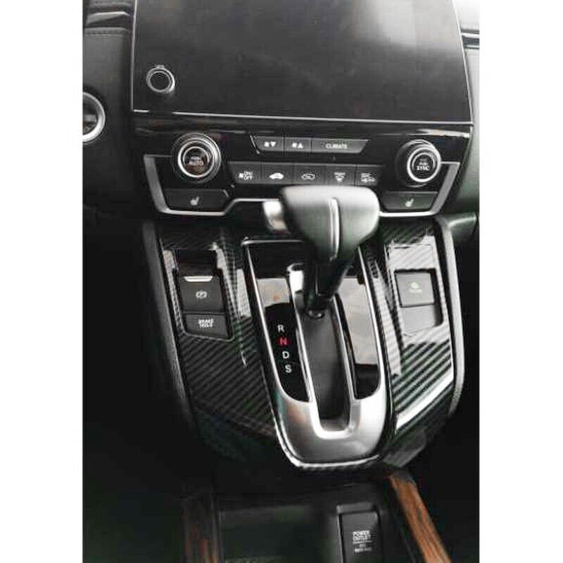 Honda CR-V Uyumlu Yedek Parça Vites Konsol Kaplaması Karbon 2018-2021