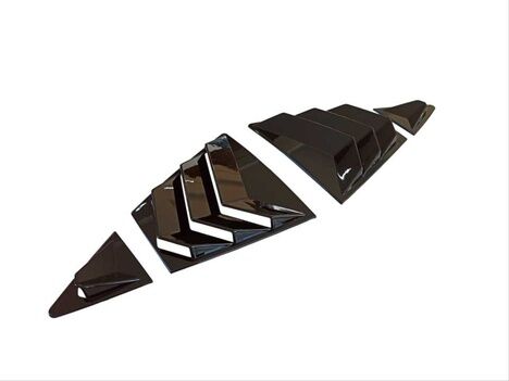 Toyota Corolla 2019+ Uyumlu Kelebek Cam Kaplama Piano Black