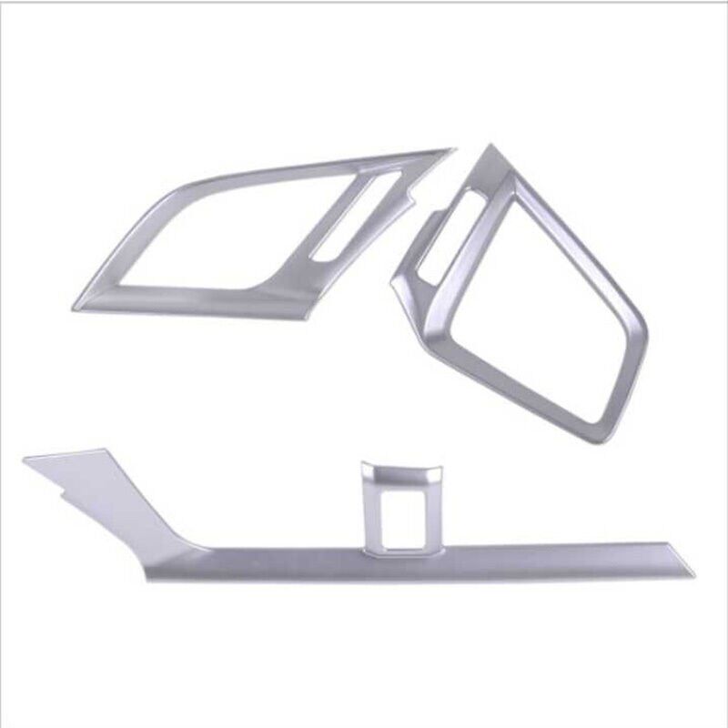 Honda Civic Fc5 Uyumlu Yedek Parça Hava Menfez Kaplama 3 Parça - Silver Kalın 2016-2020