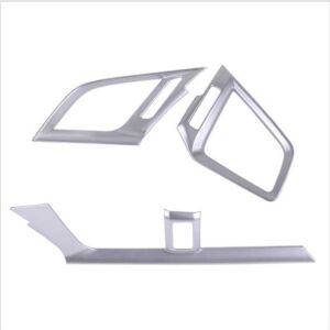 Honda Civic Fc5 Uyumlu Yedek Parça Hava Menfez Kaplama 3 Parça - Silver Kalın 2016-2020