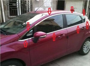 Ford Uyumlu Yedek Parça Fiesta Cam Çıtası Nikelaj Tamtur