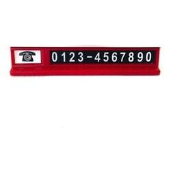 Aç – Kapa Oto Numaratör Kırmızı Beyaz Araç Park Telefonluğu