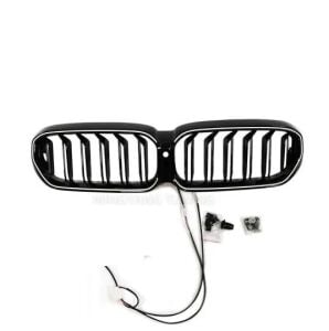 Bmw G30 LCI M5 Beyaz Ledli Panjur Parlak Siyah
