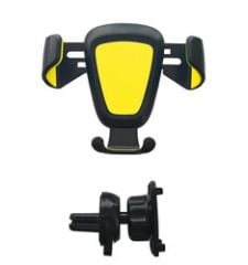 Araç İçi Sıkıştırmalı Telefon Tutucu Sarı