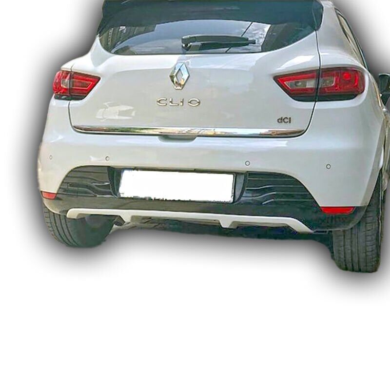 Renault Clio 4 2012 - 2019 Uyumlu Yedek Parça Sport Difüzör Plastik Boyasız
