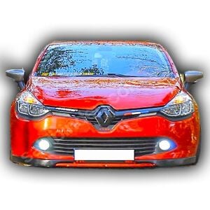 Renault Clio 4 2016 - 2019 Uyumlu Yedek Parça Sport Ön Ek Plastik Boyasız