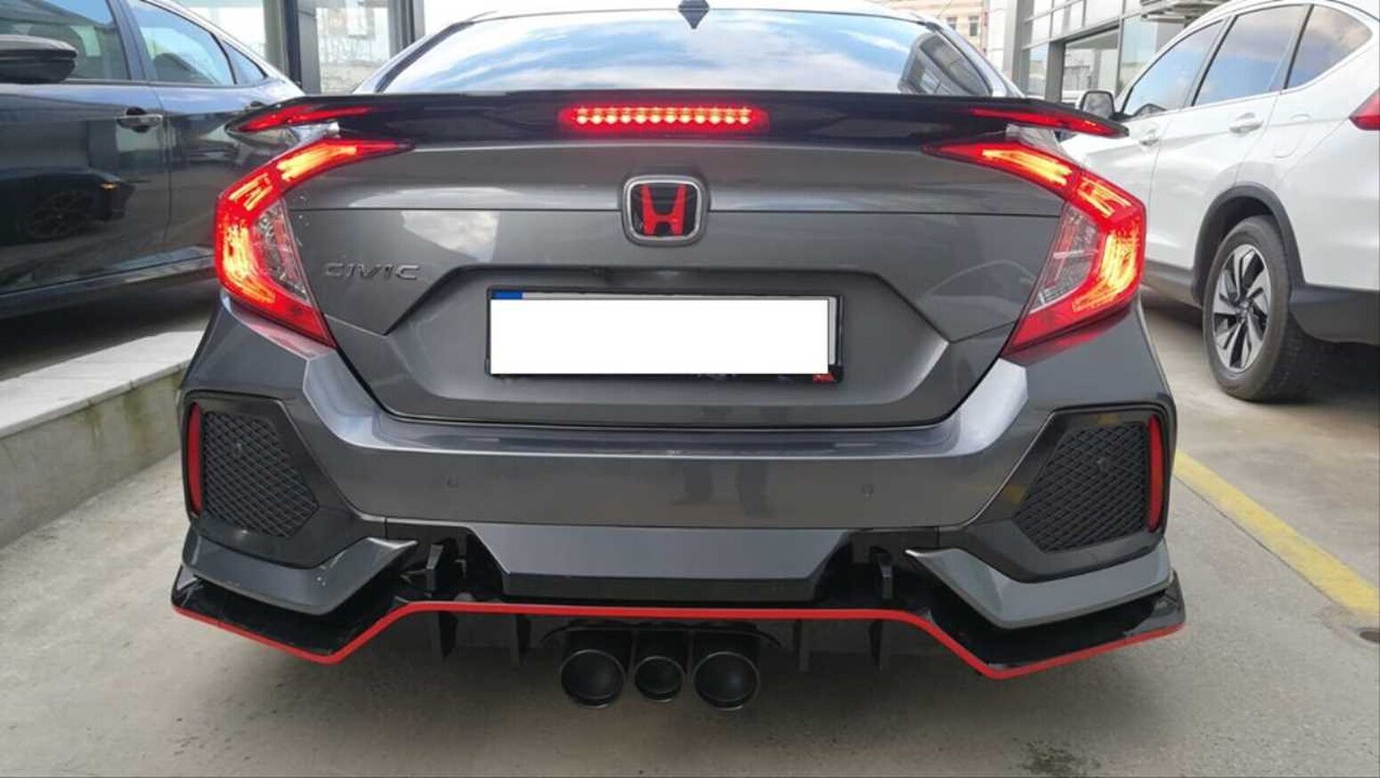 Honda Civic Fc5 2016-2020 Turbo Si Spoiler Işıklı (Boyasız)