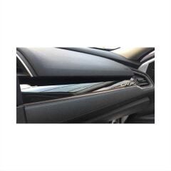 Honda Civic Fc5 2016-2020 İç Konsol Kaplaması Füme 9 Parça