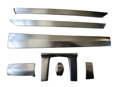 Honda Civic Fc5 2016-2020 İç Kaplama Set Silver 7 Parça