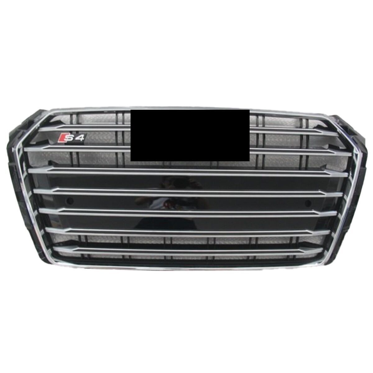 Audi A4 S4 2017-2019 Uyumlu Yedek Parça Kromlu Siyah Panjur