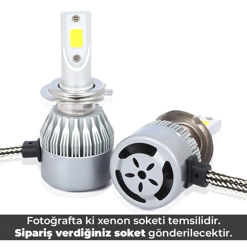 H27 Mach Led Xenon Ampul Beyaz 12V / 36W / 6400Lumens