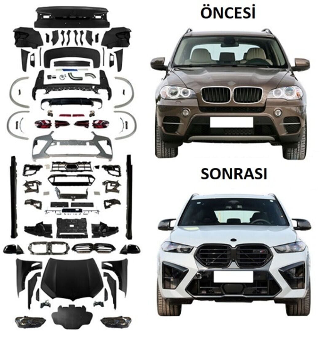 Bmw X5 E70 Uyumlu G05 LCI X5M Dönüşüm Seti