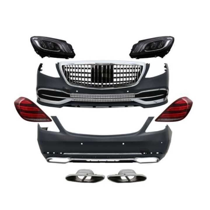 Mercedes W222 S Serisi 2014-2020 Uyumlu MayBach Body Kit (Maybach Far Ve Stop Dahil)