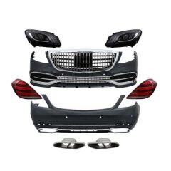 Mercedes W222 S Serisi 2014-2020 Uyumlu MayBach Body Kit (Maybach Far Ve Stop Dahil)