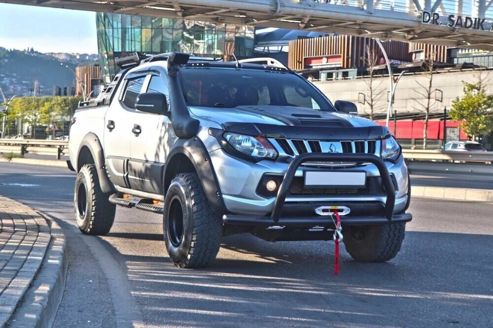 Mitsubishi L200 2007+ Off Road Ön Tampon Koruma Demiri Siyah Face Off AQM4WD