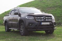 Mercedes X-Class 2017+ Uyumlu Off Road Ön Tampon Koruma Demiri Siyah Face Off AQM4WD