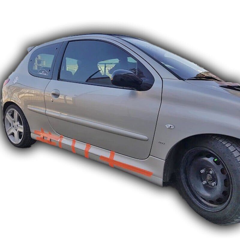 Peugeot 206 Uyumlu Yedek Parça Düz Model Marşpiyel (Plastik)