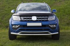 Isuzu D-Max 2006+ Off Road Ön Tampon Koruma Demiri Krom (Çiftli Bıyık) AQM4WD