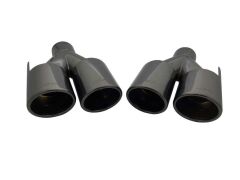 Bmw M-Performance Yuvarlak Egzoz Ucu Seti Siyah