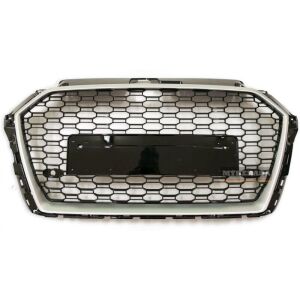 Audi A3 RS3 2017 Ve Sonrası Uyumlu Yedek Parça Kromlu Logosuz Panjur