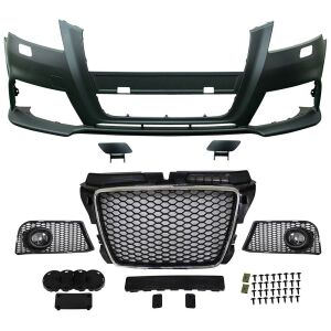 Audi A3 RS3 2008-2013 Uyumlu Yedek Parça Ön Tampon Seti