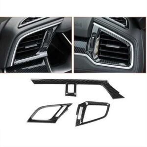 Honda Civic Fc5 Uyumlu Yedek Parça 2016-2020 Hava Menfez Kaplama 3 Parça Karbon