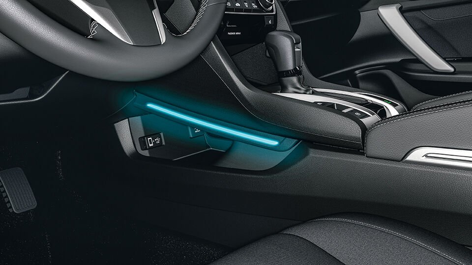 Honda Civic Fc5 Vites Konsol Aydınlatma Mavi 2016-2020