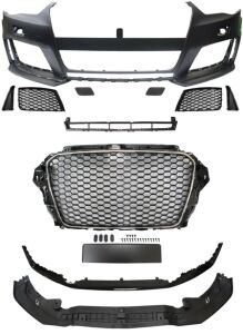 Audi A3 RS3 2012-2016 Uyumlu Yedek Parça HB Ön Tampon Seti