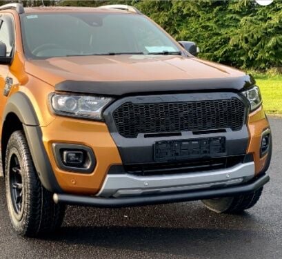 Isuzu Dmax 2006+ Off Road Ön Tampon Koruma Demiri Siyah (Tekli Bıyık) AQM4WD