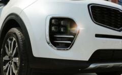 Kia Sportage 2016-2019 Ön Sis Kaplaması Büyük Model Nikelaj