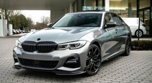 Bmw 3 Serisi G20 2019+ Uyumlu Yedek Parça Ön Lip M Sport Piano Black