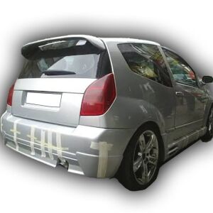 Citroen C2 Uyumlu Yedek Parça  Arka Tampon Giydirme Boyalı