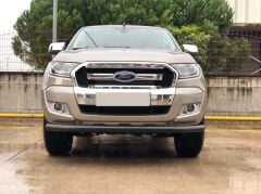 Ford Ranger 2006+ Off Road Ön Tampon Koruma Demiri Siyah (Tekli Bıyık) AQM4WD