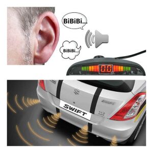 Niken Park Sensörü Led Ekran Ses İkazlı Siyah