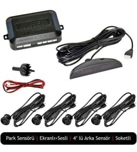 Niken Park Sensörü Led Ekran Ses İkazlı Siyah