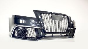 Audi A3 2009-2012 Rs3  Uyumlu Yedek Parça Ön Tampon Panjur Seti -Hatchback (8p Makyajlı Kasa)