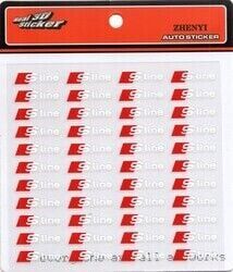 Audi Sline Uyumlu Yedek Parça Sticker 44 Adet