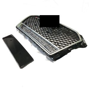 Audi A3 RS3 2016-2020 Uyumlu Yedek Parça Kromlu Siyah Panjur