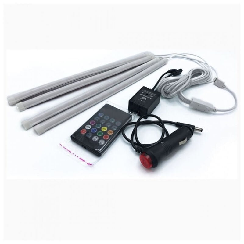 Uzaktan Kumandalı Sese Duyarlı Araç Içi Silikon Neon Led Aydınlatma