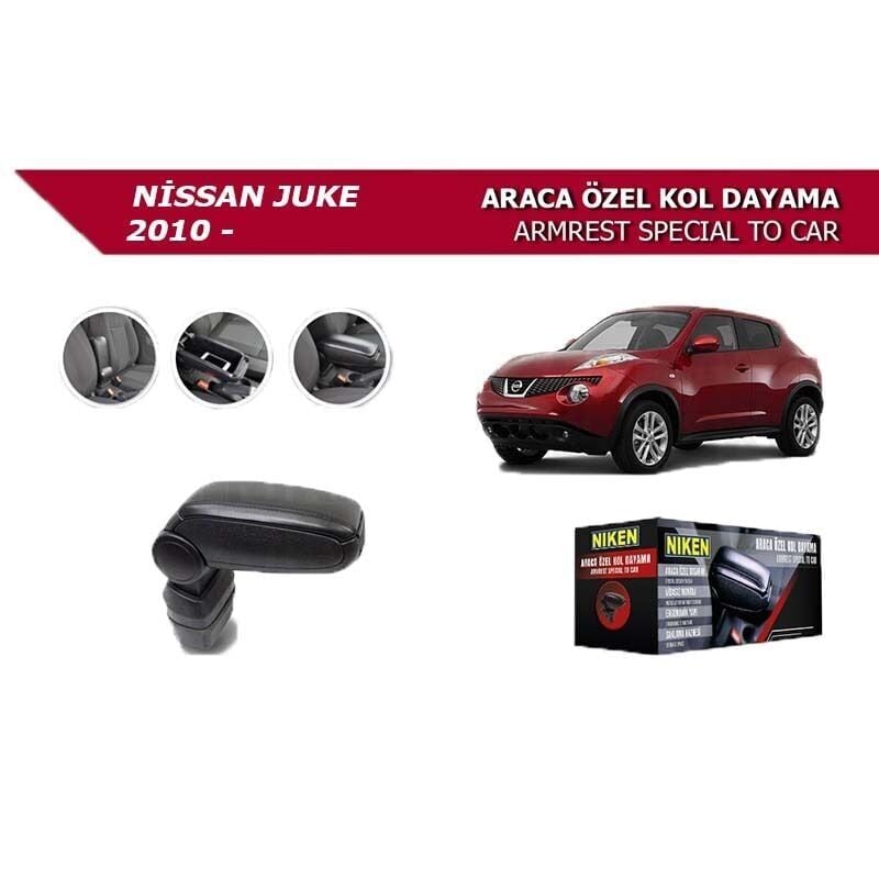 Niken Nissan Juke 2010+ Uyumlu Yedek Parça Araca Özel Kol Dayama Siyah