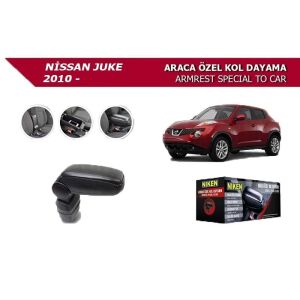 Niken Nissan Juke 2010+ Uyumlu Yedek Parça Araca Özel Kol Dayama Siyah