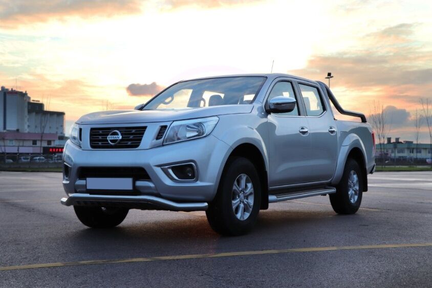 Nissan Navara 2006+ Off Road Saclı Ön Koruma Ön Tampon Koruma Demiri Krom GloPlus AQM4WD