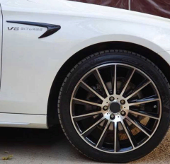 Mercedes Uyumlu V8 Biturbo Yazı Ve Vent Takımı Piano Black