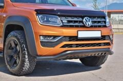 Volkswagen Amarok 2010+ Off Road Saclı Ön Koruma Ön Tampon Koruma Demiri Siyah GloPlus AQM4WD