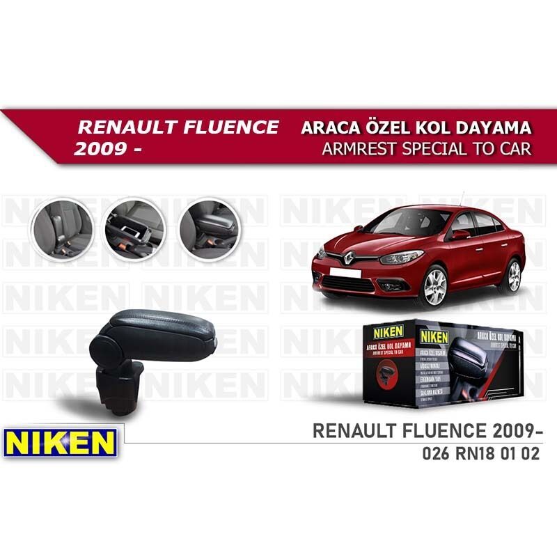Niken Renault Fluence 2009-Uyumlu Yedek Parça  Araca Özel Kol Dayama