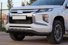 Mitsubishi L200 2007+ Off Road Saclı Ön Koruma Ön Tampon Koruma Demiri Siyah GloPlus AQM4WD
