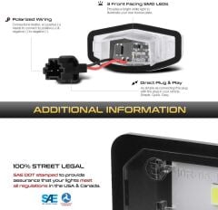 Honda Civic Sedan 2006-2011 Oem Plaka Ledi